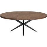 Eettafel Mascaro uitschuifbaar ø 130 tot (170) dark mango
