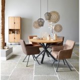 Eettafel Aska ø130 naturel brushed 