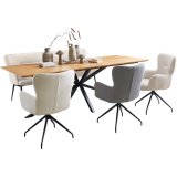 Eettafel Aska 240 x 100 teak naturel brushed