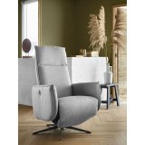 Relaxfauteuil Moio HR-schuim zitting zinc