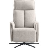Relaxfauteuil Assele HR-schuim handmatig verstelbaar lichtgrijs