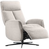 Relaxfauteuil Assele HR-schuim handmatig verstelbaar lichtgrijs