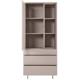 Opbergkast Famosa grijs 187x83x45 cm