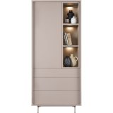 Opbergkast Famosa grijs 187x83x45 cm