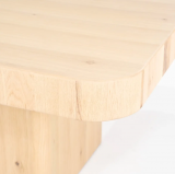 Eettafel Hamza naturel eikenhout