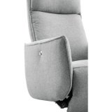 Relaxfauteuil Moio HR-schuim zitting zinc