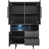 Wandkast Nero zwart