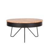 Salontafel Saran naturel mangohout, 80 cm