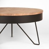 Salontafel Saran naturel mangohout, 80 cm