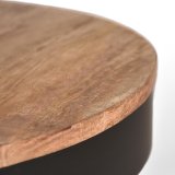 Salontafel Saran naturel mangohout, 80 cm