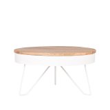 Salontafel Saran naturel mangohout, 80 cm