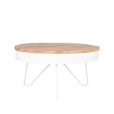 Salontafel Saran naturel mangohout, 80 cm