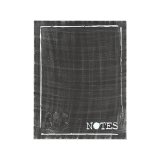 Memobord Notes zwart metaal, 36x3x46 cm