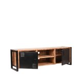 Tv-meubel Brussels rough mangohout, 160x45x50 cm