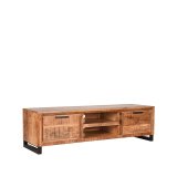 Tv-meubel Glasgow rough mangohout, 160x45x45
