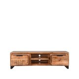 Tv-meubel Glasgow rough mangohout, 160x45x45