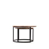 Salontafel Set Double rough mangohout, 70 cm