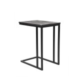 Bijzettafel Move zwart mangohout, 50x35x62 cm