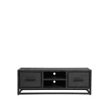 Tv-meubel Chili zwart mangohout, 120x45x40 cm
