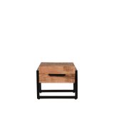 Salontafel Bolivia rough mangohout, 50x50 cm