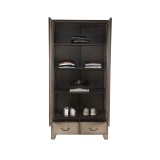 Hoge kast Fence vintage metaal, 90x50x185 cm