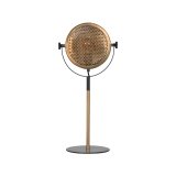 Tafellamp Muse goud en zwart metaal, 20x20x60 cm
