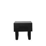 Salontafel Santos zwart mangohout, 50x44 cm