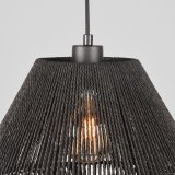 Hanglamp Ibiza zwart jute, 25x150 cm