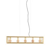 Hanglamp Tetto antiek goud, 141x120x20 cm