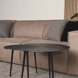 Hoekbank Kay schuim zitting taupe