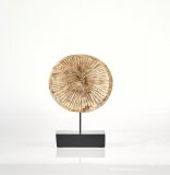 Ornament Piverno naturel hout, 30x10x45 cm
