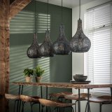 Hanglamp Armor kegel 4L zwart bruin
