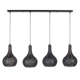 Hanglamp Armor kegel 4L zwart bruin