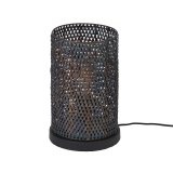 Tafellamp Armor Tube zwart bruin
