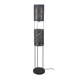 Vloerlamp Armor tube 2L zwart bruin