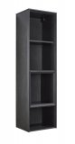 Boekenkast Castano 129 x 35 staal decor