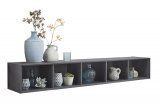 Boekenkast Castano 172 x 26 staal decor