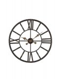 Klok Nimar bruin metaal, 60x8,5 cm