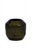 Theelichthouder Luzente taupe glas, 9x9 cm