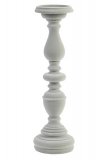 Kandelaar Candelabro grijs fluweel, 11x37 cm