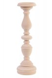 Kandelaar Candelabro lichtroze fluweel, 11x37 cm