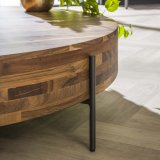 Salontafel Ø120 Daytona / Massief Saja natural