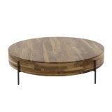 Salontafel Ø120 Daytona / Massief Saja natural