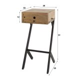Nachtkastje 1L XS balance / Massief acacia naturel
