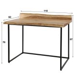 Bureau 110x60 live edge / Massief acacia naturel