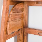 Hoekrek angle / Massief acacia zandkleur
