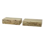 Nachtkastje 1L set/2 tree L / Massief acacia naturel