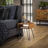 Nachtkastje Quadro / Massief acacia naturel