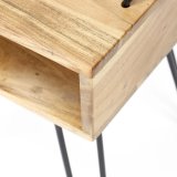 Nachtkastje Quadro / Massief acacia naturel