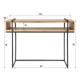 Kaptafel open vak edge / Massief acacia naturel